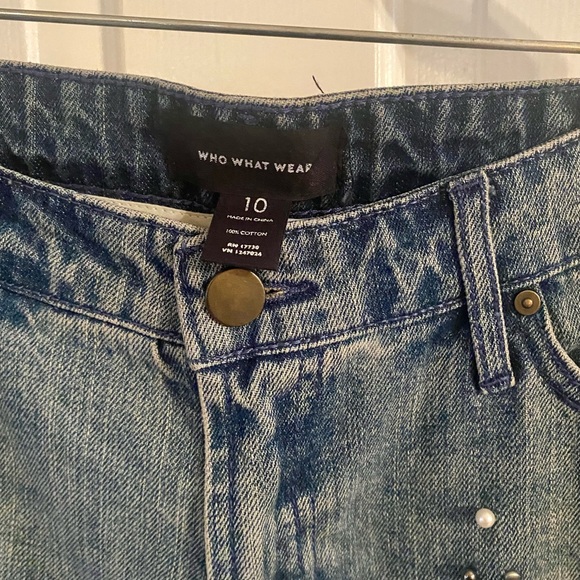 Who What Wear Pearl & Stud Jeans Sz 10 - Picture 5 of 6